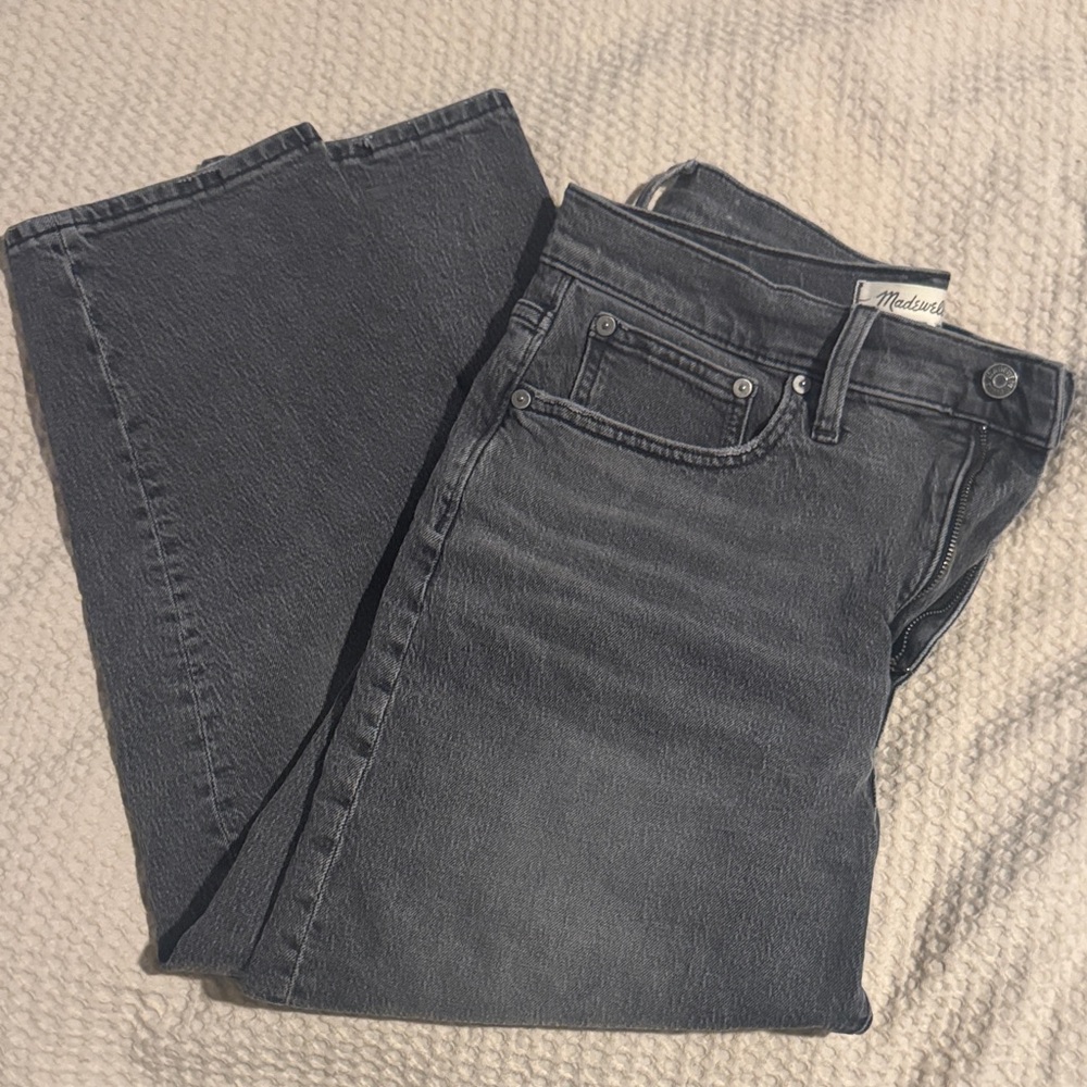 Madewell Women's Straight Leg Jeans - Gray